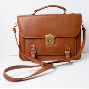 GUC Faux Leather Folio Crossbody Purse